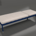 modello 3D Chaise longue con ruote (Blu notte) - anteprima