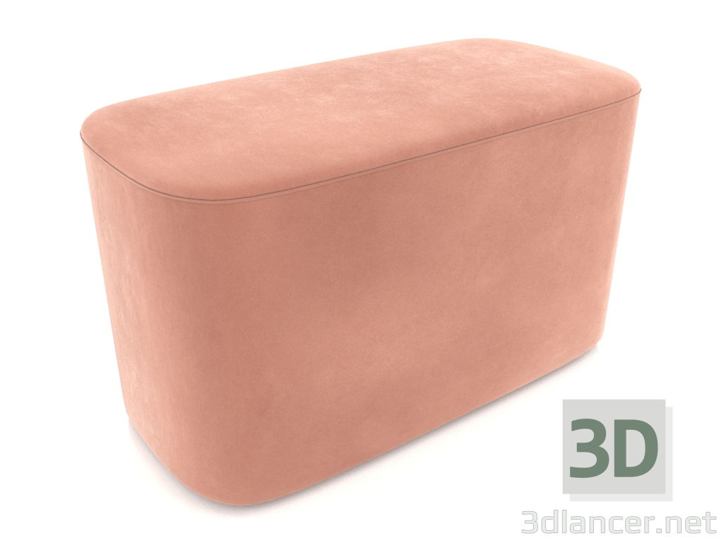 3D Modell Pouf Eighty (Pfirsich) - Vorschau