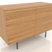 modèle 3D Commode 5 METAL 1200x500x800 (chêne naturel) - preview