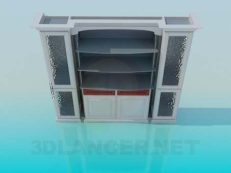 3d model Estantería - vista previa