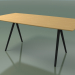 modèle 3D Table en forme de savon 5419 (H 74 - 90x180 cm, pieds 150 °, plaqué chêne naturel L22, V44) - preview