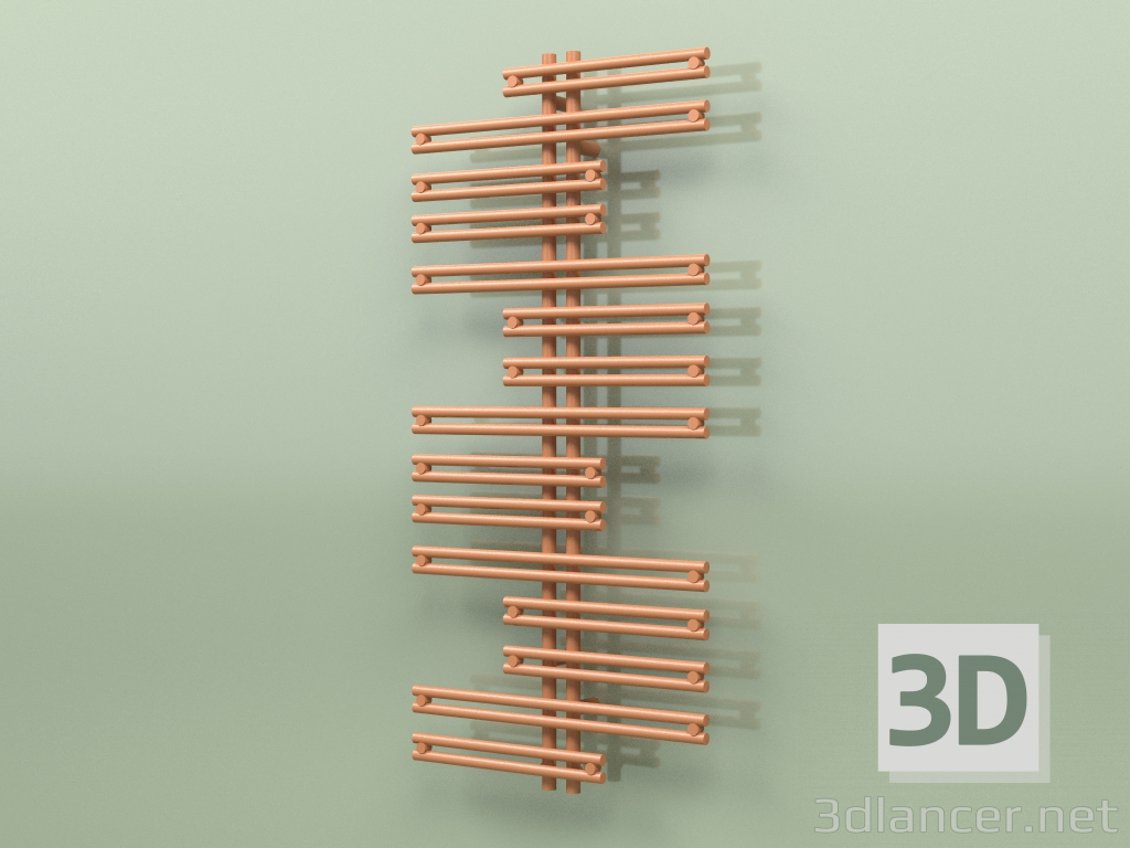 3d model Heated towel rail - Kea (1300 x 600, RAL - 8023) - preview