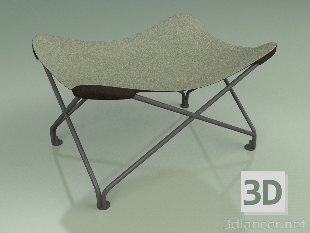 3D Modell Hocker 391 (Leinwandgrün) - Vorschau