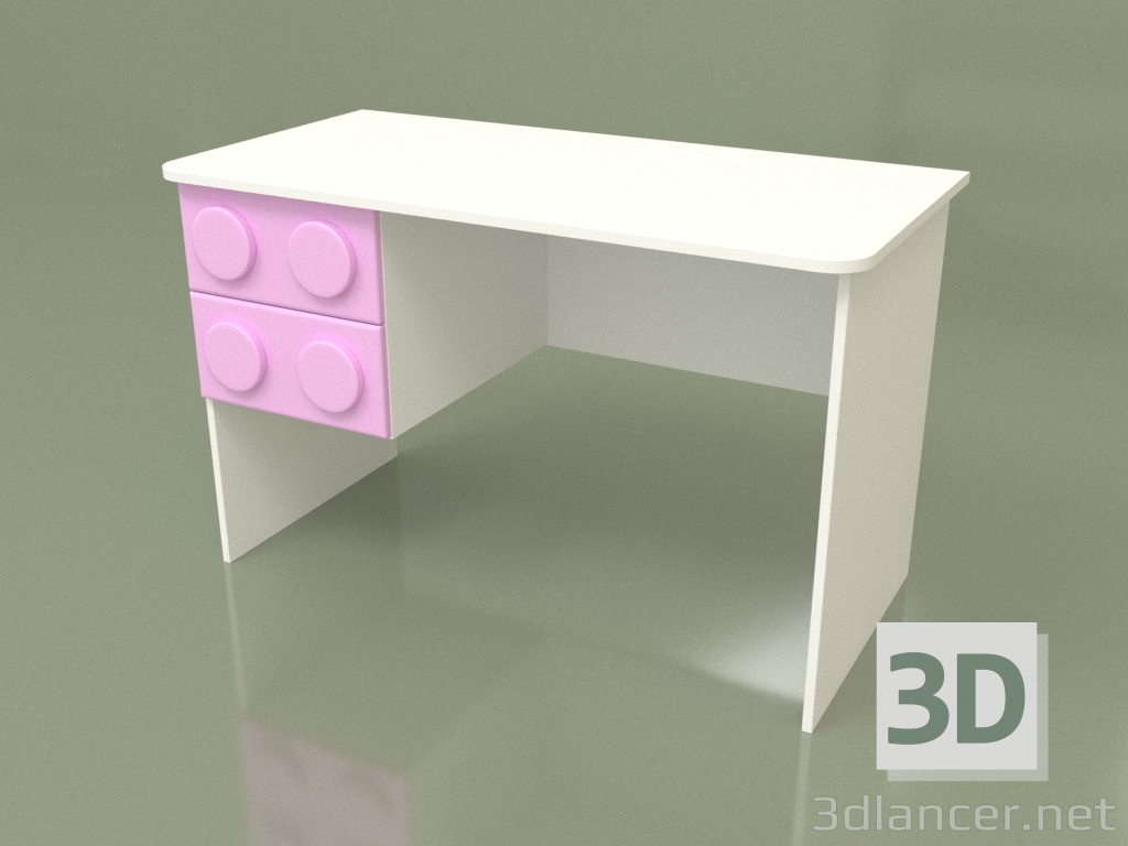 modèle 3D Bureau à gauche (Iris) - preview