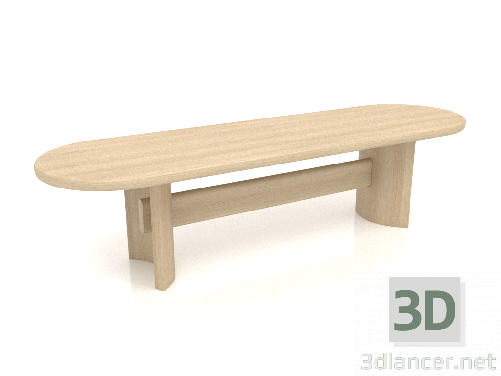 Modelo 3d Banco VK 02 (1400x400x350, madeira branca) - preview