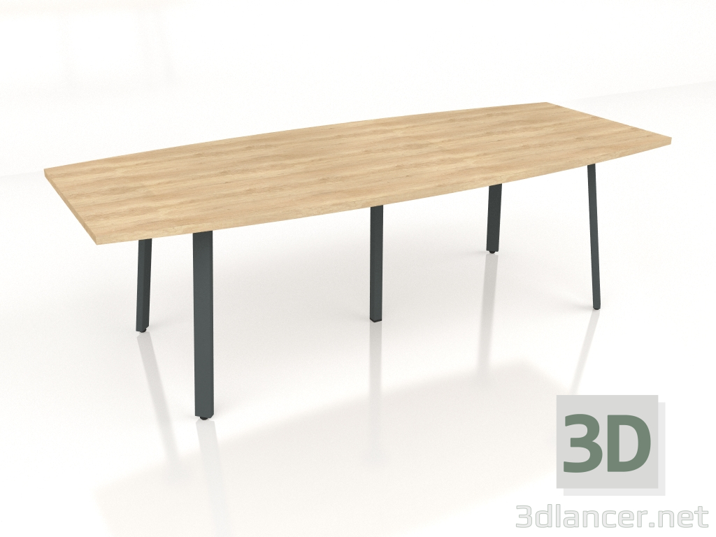 3D Modell Konferenztisch Ogi A PLF24 (2400x1000) - Vorschau