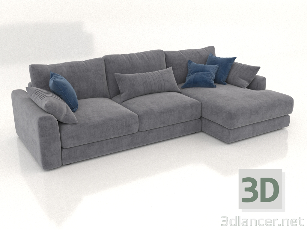 3d model Sofa-bed SHERLOCK (upholstery option 6) - preview