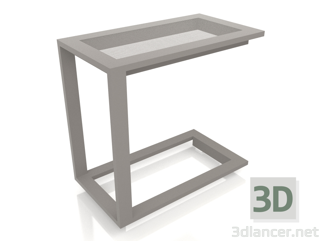 modello 3D Tavolino C (Grigio quarzo) - anteprima