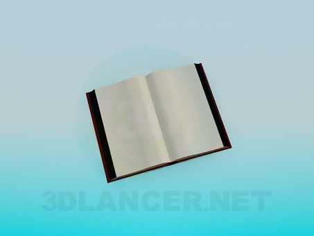 3D modeli Açık kitap - önizleme