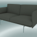 3D Modell Studio Sofa Outline (Fiord 961, Aluminium poliert) - Vorschau