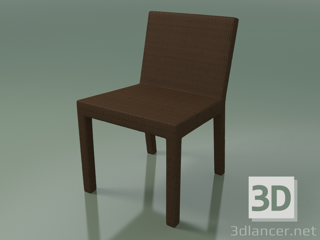 3d model Silla de exterior hecha de polietileno InOut (223, Cacao) - vista previa