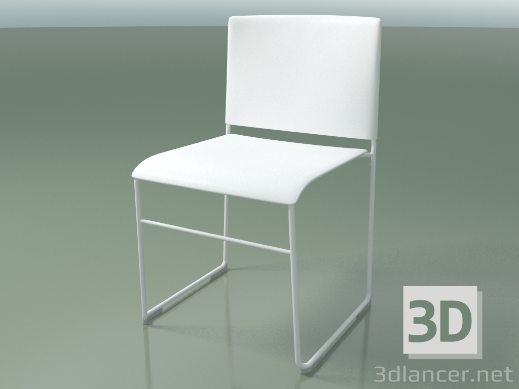 Modelo 3d Cadeira empilhável 6600 (polipropileno branco, V12) - preview