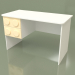 3D Modell Schreibtisch links (Creme) - Vorschau