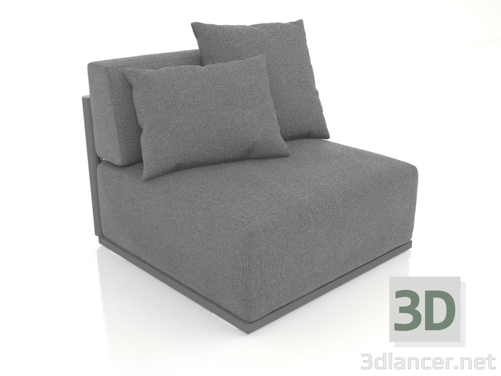 3d модель Диванний модуль секція 3 (Anthracite) – превью