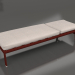 3d model Chaise longue con ruedas (Rojo vino) - vista previa