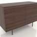 3d model Cajonera 5 METAL 1200x500x800 (nogal oscuro) - vista previa