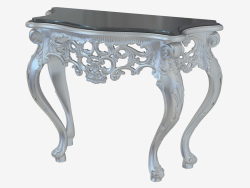 Console con finiture in argento