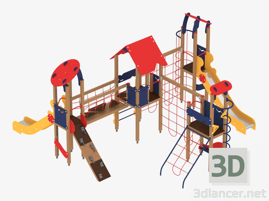 3d model Complejo de juegos para niños (1401) - vista previa