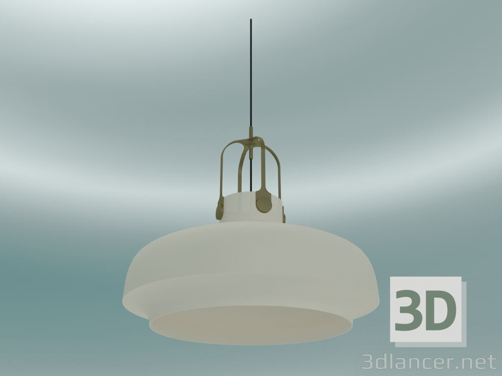 modèle 3D Suspension Copenhagen (SC8, Ø60cm H 53cm, Verre opale) - preview