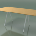 3D Modell Seifenförmiger Tisch 5419 (H 74 - 90x180 cm, Beine 180 °, furnierte L22 natürliche Eiche, V12) - Vorschau