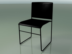 Silla apilable 6600 (polipropileno negro, V25)