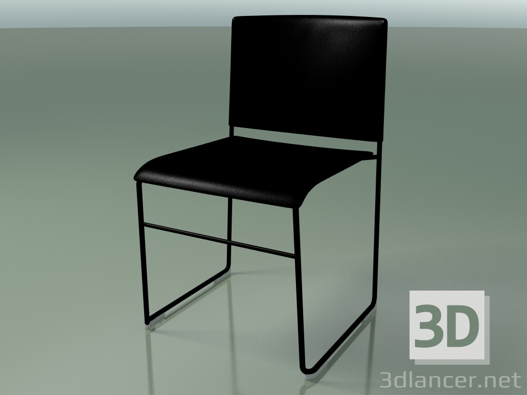 modèle 3D Chaise empilable 6600 (polypropylène noir, V25) - preview