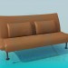 3D Modell Sofa mit Leder-Polsterung - Vorschau