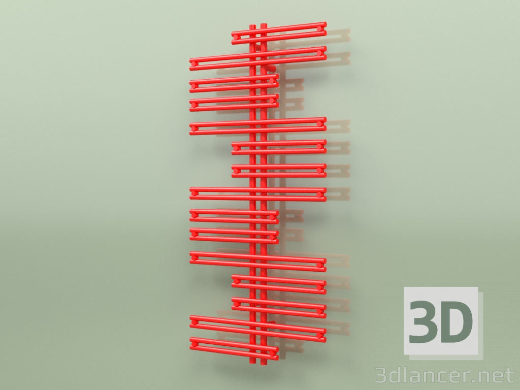 3d model Heated towel rail - Kea (1300 x 600, RAL - 3026) - preview