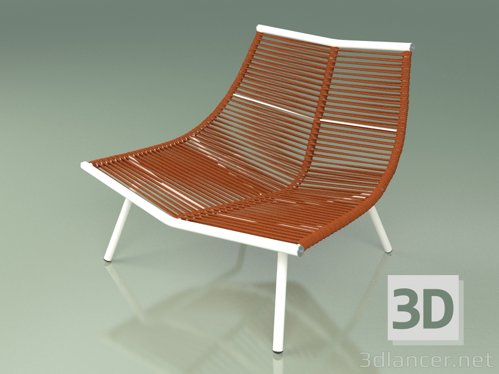 3d model Lounge chair 001 (Metal Milk) - preview