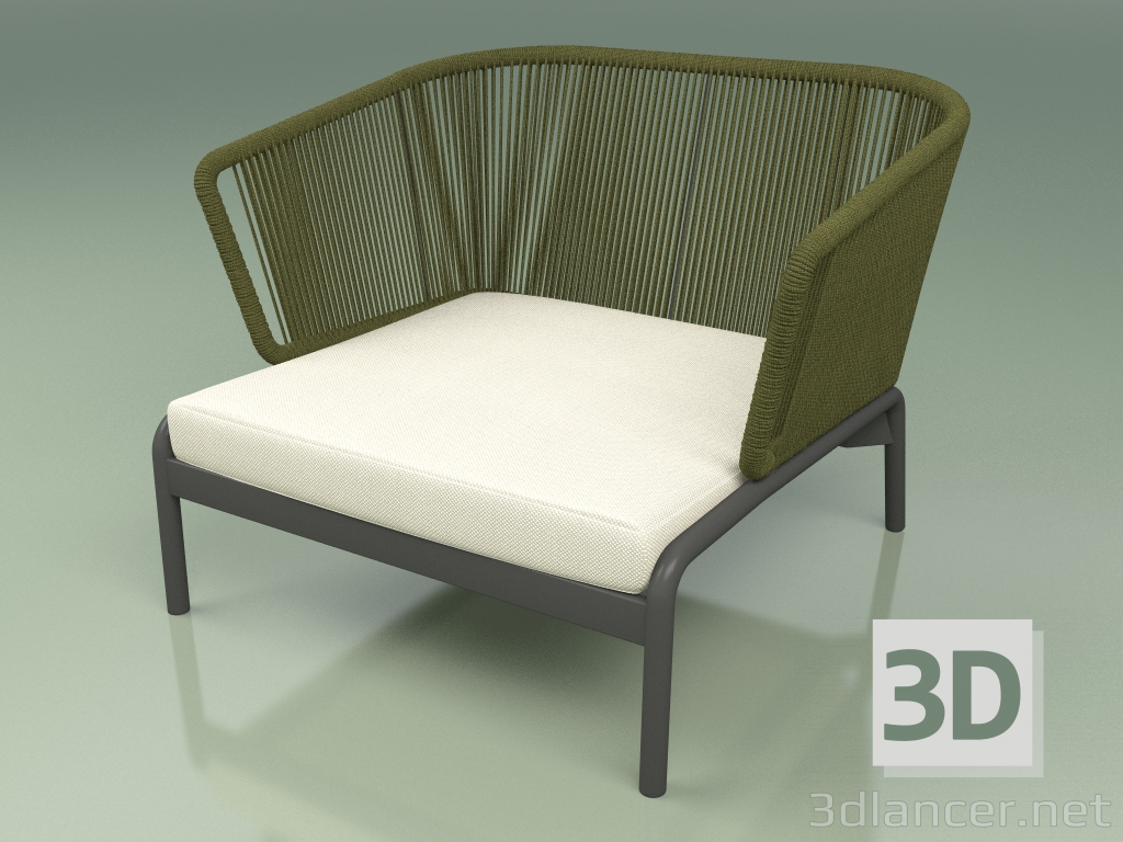 modèle 3D Canapé 001 (Cordon 7mm Olive) - preview