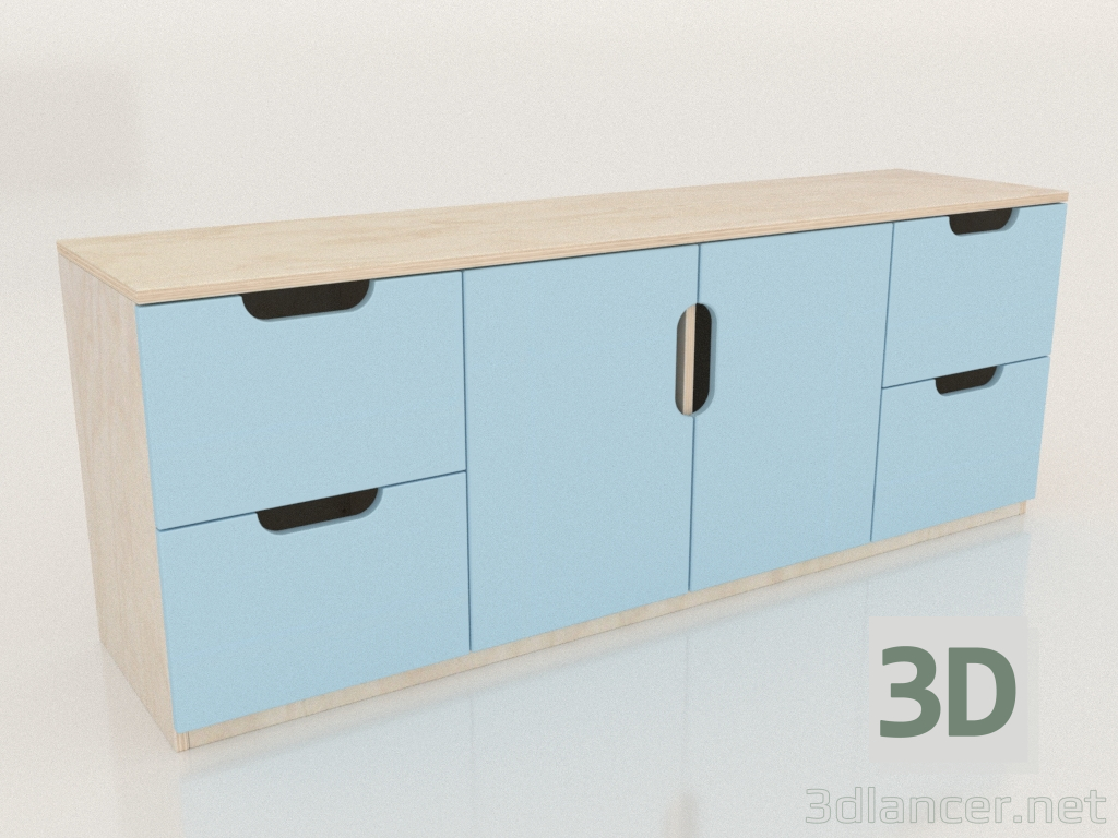 modello 3D MODE TV cassettiera (DBDTVA) - anteprima