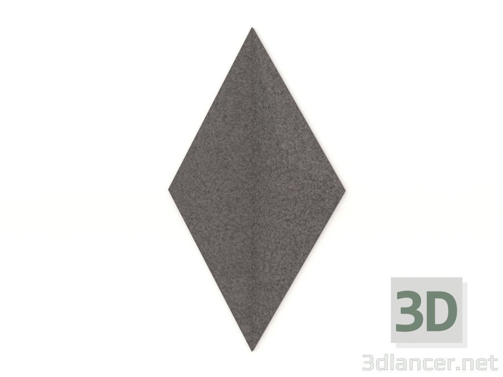 3d model Panel de pared 3D LINE (gris) - vista previa