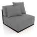 3d model Sofa module section 3 (Black) - preview