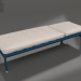 Modelo 3d Chaise longue com rodas (cinza azul) - preview