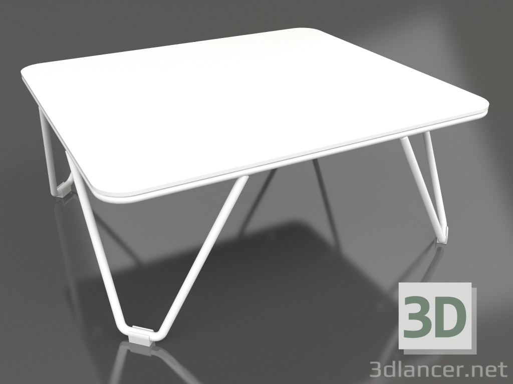 modèle 3D Table d'appoint (Blanc) - preview