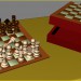 3d model Chess (chess box + checkerboard) - preview