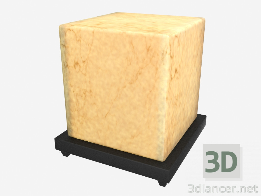 3d model Lámpara de mesa de alabastro - vista previa