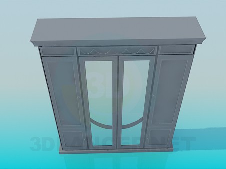 3d model Wardrobe closet - preview