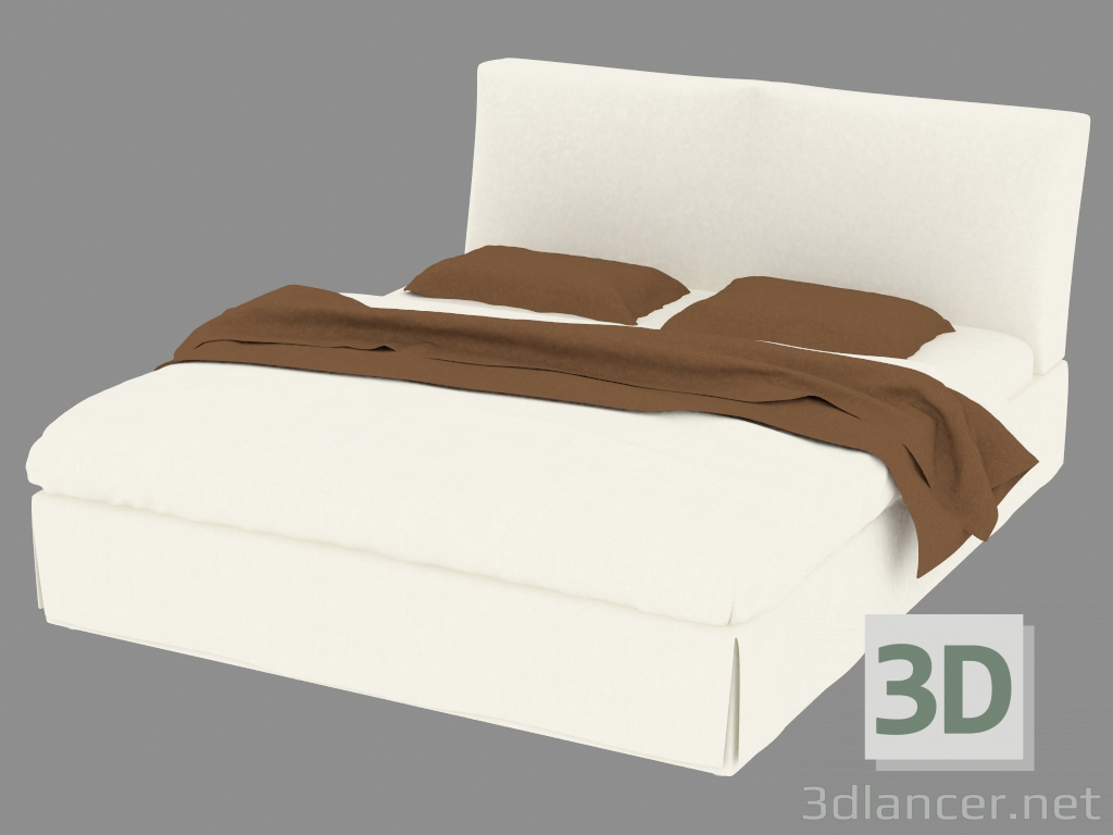 modello 3D Altosoft letto doppio (180) - anteprima