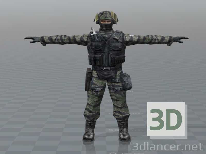 3d model Soldado - vista previa