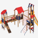 3d model Children's play complex (1402) - preview