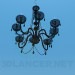 3d model Chandelier with candelabra - preview