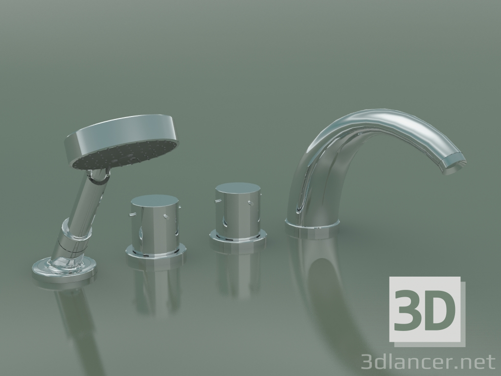 modello 3D Rubinetto vasca (10466000) - anteprima