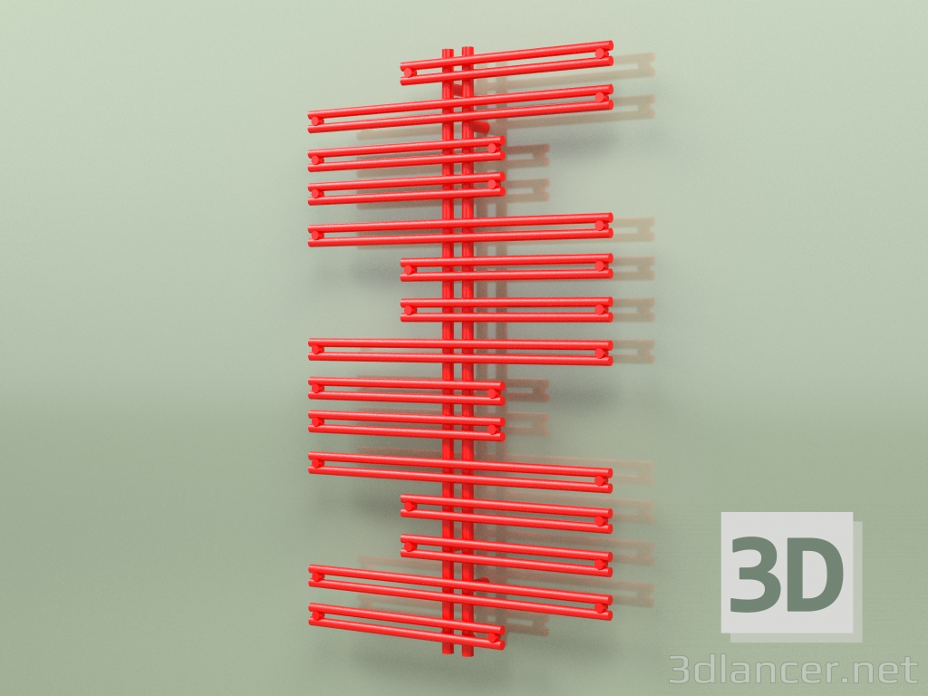 3d model Heated towel rail - Kea (1300 x 750, RAL - 3026) - preview