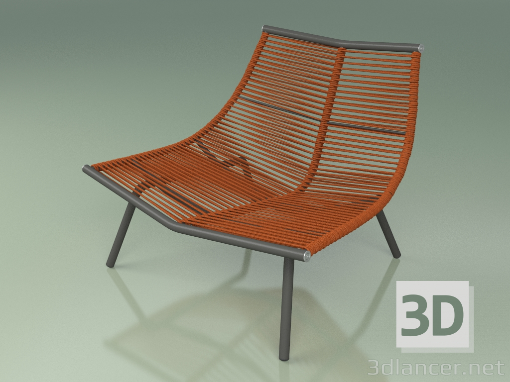 3d model Sillón 001 (Metal Ahumado) - vista previa