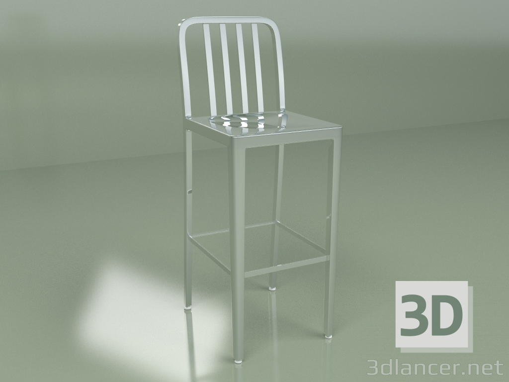 modello 3D Sgabello da bar Navy - anteprima