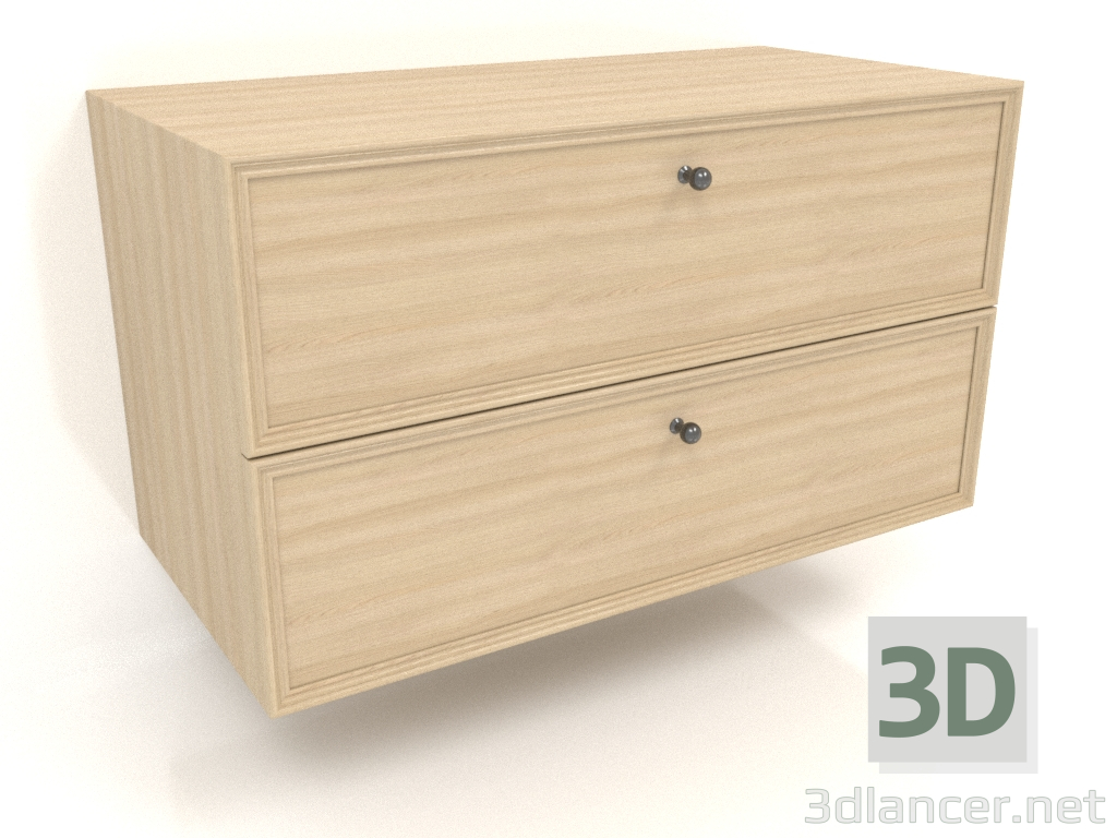 3d модель Тумба підвісна TM 14 (800x400x455, wood white) – превью