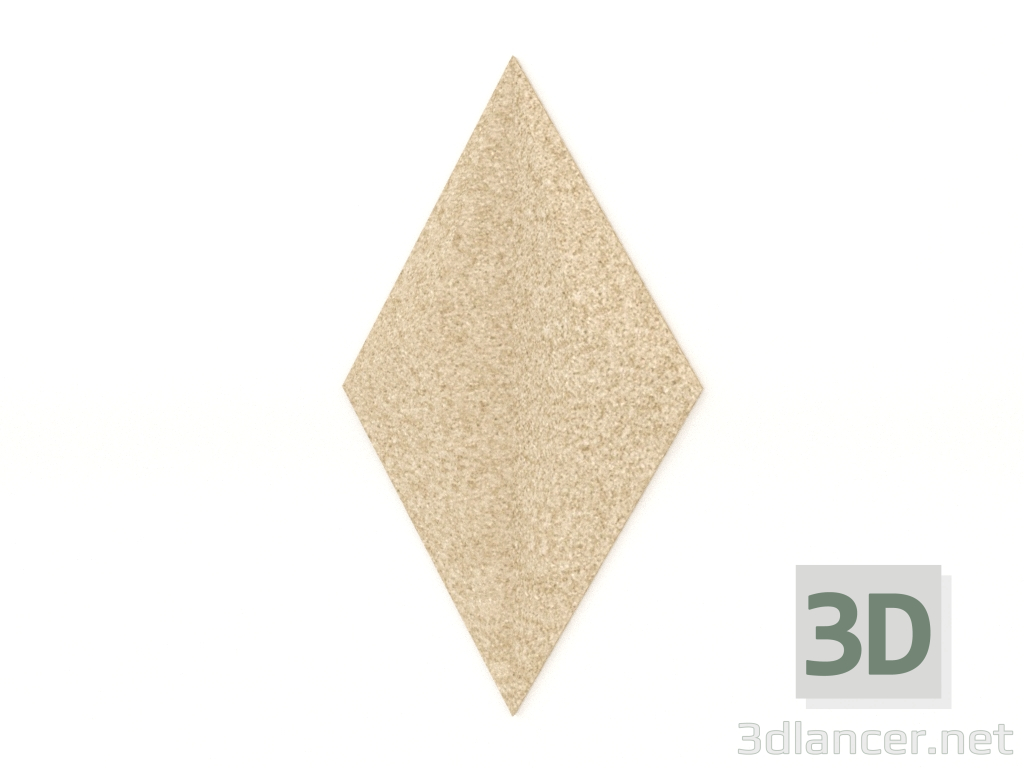 3d model Panel de pared 3D LINE (marfil) - vista previa