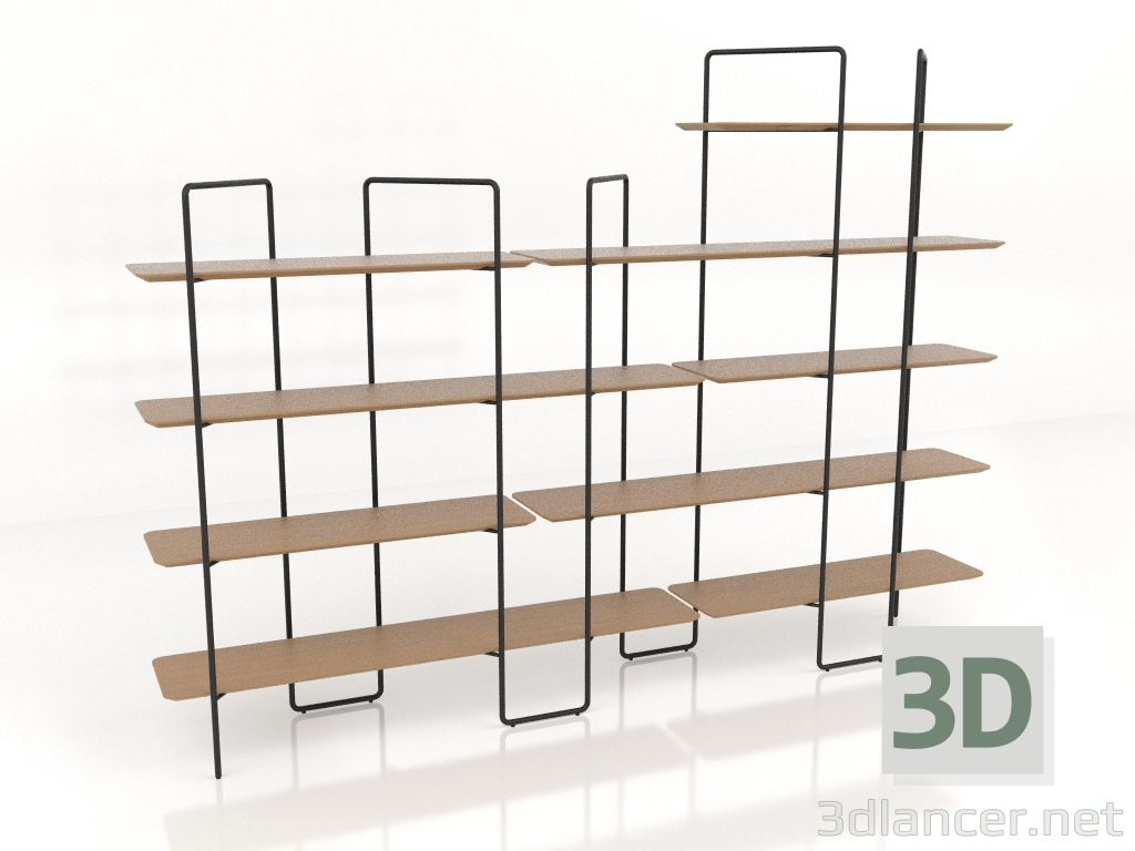 modèle 3D Rack modulaire (composition 10 (06+10+U)) - preview