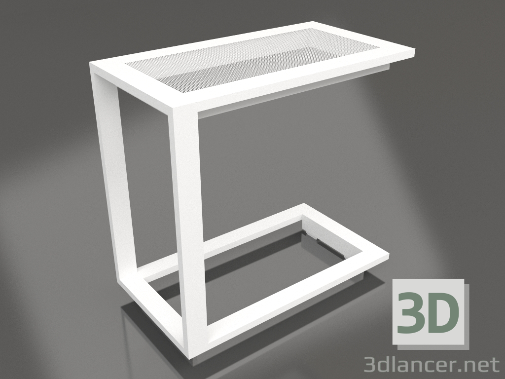 Modelo 3d Mesa lateral C (Branca) - preview